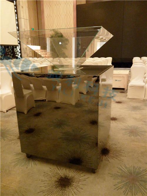 全息金字塔 360度正立全息展示柜 四面幻影成像玻璃展示柜 3D展柜